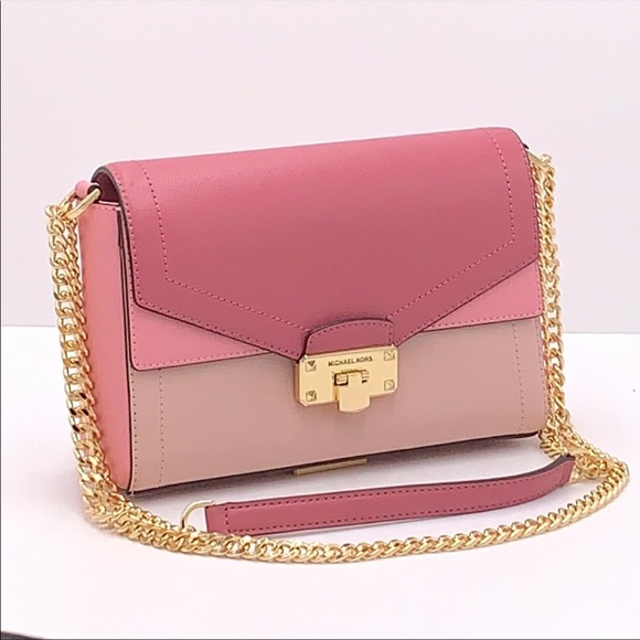 Michael Kors Kinsley Medium Flap Shoulder Bag Crossbody in Blossom Multi - Picture 14 of 15